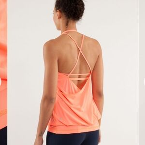 Lululemon Flow And Go Tank IIPop Orange